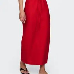 Women Relaxed Fit Pull-On A-Line Skirt-image-44