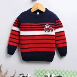 Boys Striped Woolen Sweater-picture-48