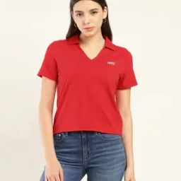 Women Regular Fit Polo T-Shirt with Logo Embroidery-image-12