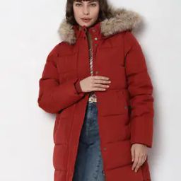 Women Quilted Hooded Puffer Coat-image-64