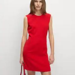 marks & spencer Women Crew-Neck Mini Shift Dress-picture-45