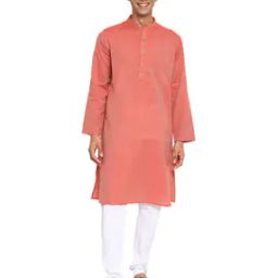 Long Kurta with Band Collar-image-64