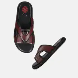 Men Open-Toe Genuine Leather Slides-image-56