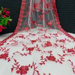 Women Floral Print Dupatta with Tassels -picture-43