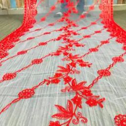 Women Embroidered Dupatta with Tassels -picture-13