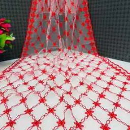 Women Embroidered Dupatta with Tassels -16