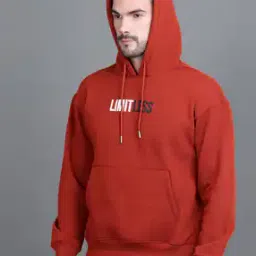 Men Typographic Print Hoodie-image-2
