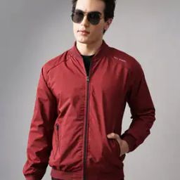 Men Regular Fit Zip-Front Bomber Jacket-picture-28