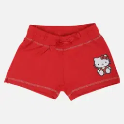 Girls Graphic Print Regular Fit Shorts-10