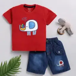 Boys Graphic Shorts T-Shirt Set-image-20