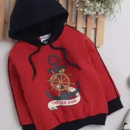 Boys Printed Regular Fit Hoodie-image-26