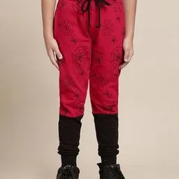 Boys Spider Print Joggers with Drawstring Waist-picture-53