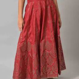 Women Floral Print Flared Skirt-image-75