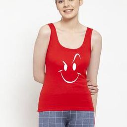 Graphic Print Tank Top-image-2