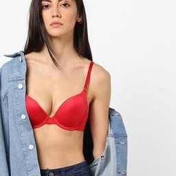 Padded Wired Demi Coverage Seamless Perfect Lift Push-Up Bra - BRA14504-image-2