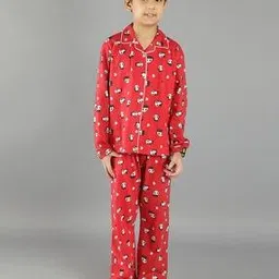 Boys Panda Print Lounge Pants & Shirt Set-image-15