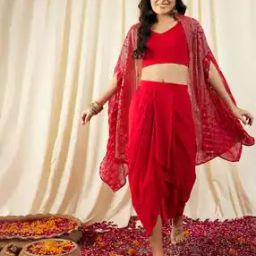 Women Embellished 3-Piece Skirt-Suit Set-image-1