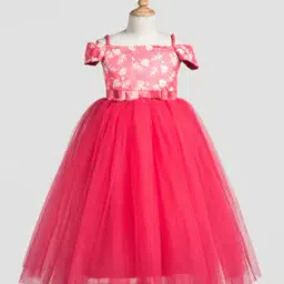 Girls Embellished Fit & Flare Dress-22