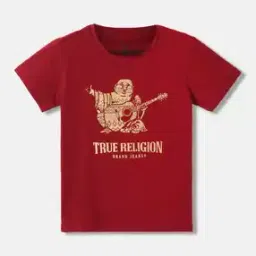 true religion Boys Logo Print Regular Fit Crew-Neck T-Shirt-picture-1