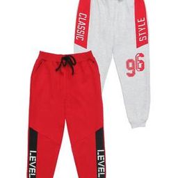 Pack of 2 Boys Typographic Print Fitted Joggers-picture-51