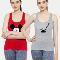 Pack of 2 Cartoon Print Tank Top-image-98