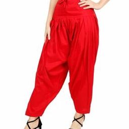 Women Patiala Pants with Drawstring Waist-image-89