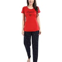 Typographic Print T-Shirt with Pyjamas-picture-24