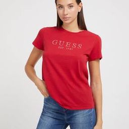 Women Brand Print Regular Fit Crew-Neck T-Shirt-image-43