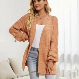 Women Patterned-Knit Relaxed Fit Front-Open Shrug-15