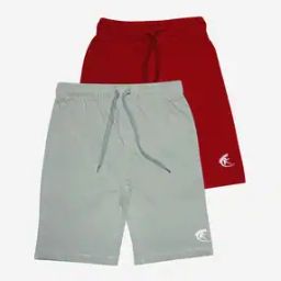 Pack of 2 Flat-Front Shorts with Drawstring Waist-image-19