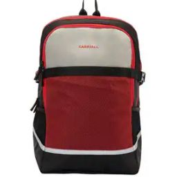 Colourblock Laptop Backpack with Adjustable Straps-picture-20