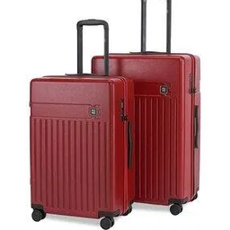 eume Set of 2 Men Striped Trolley Bag-picture-3