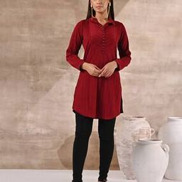 Women A-Line Kurti with Full Sleeves-image-15