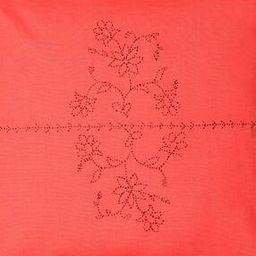 Handcrafted Embroidered Cotton Cushion Cover 16"x16"-26