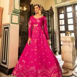 Women Embellished Semi-Stitched Anarkali Dress Material-image-68