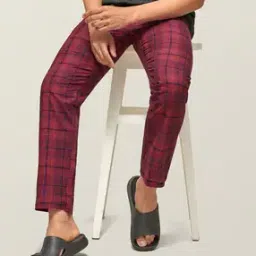 Checked Pyjamas with Elasticated Waistband-image-54