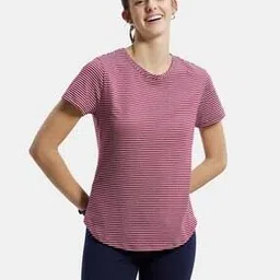 jockey A121 Super Combed Cotton Stripe Fabric Relaxed Fit Round-Neck Half Sleeve T-Shirt-picture-42
