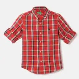 united colors of benetton Checked Spread Collar Shirt-picture-40