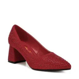 Women Embellished Chunky-Heeled Pumps-image-20