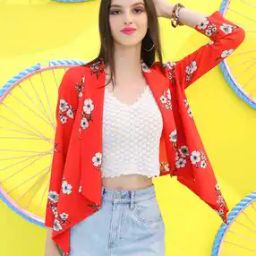 Women Floral Print Regular Fit Shrug-image-61
