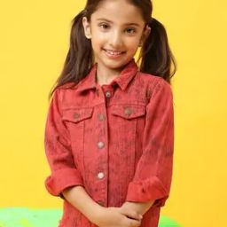 Girls Animal Pattern Jacket with Flip Pockets-image-14