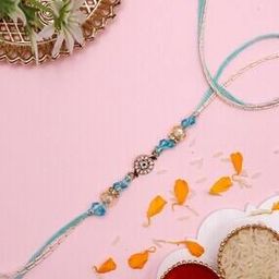 Men Tie-Up Handmade Evil Eye Rakhi -image-2