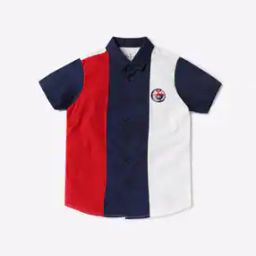 Colourblock Cotton Shirt-image-34