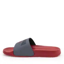 Men Typographic Print Round-Toe Slides-9