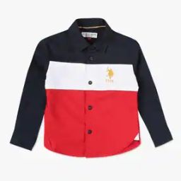 Boys Colourblock Regular Fit Shirt-24