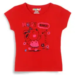 raspy Girls Graphic Print Regular Fit Round-Neck T-Shirt-picture-43