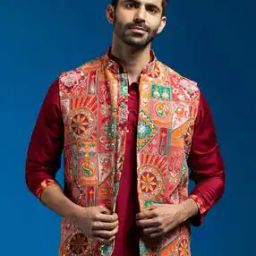 Men Embroidered Nehru Jacket-picture-23