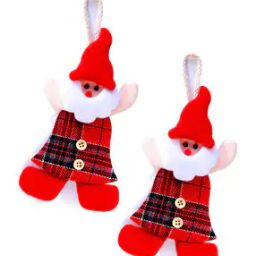 tayhaa set of 2 Whimsical Felt Santa Festive Decors-picture-9