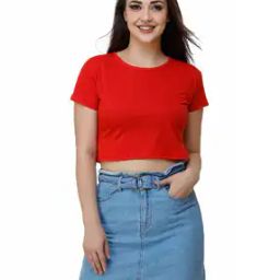 Round-Neck Crop Top-image-0