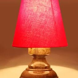 Wooden Table Lamp with Shade-6